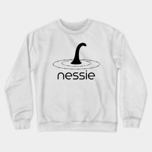 Simplified Nessie Loch Ness Monster (Black) Crewneck Sweatshirt